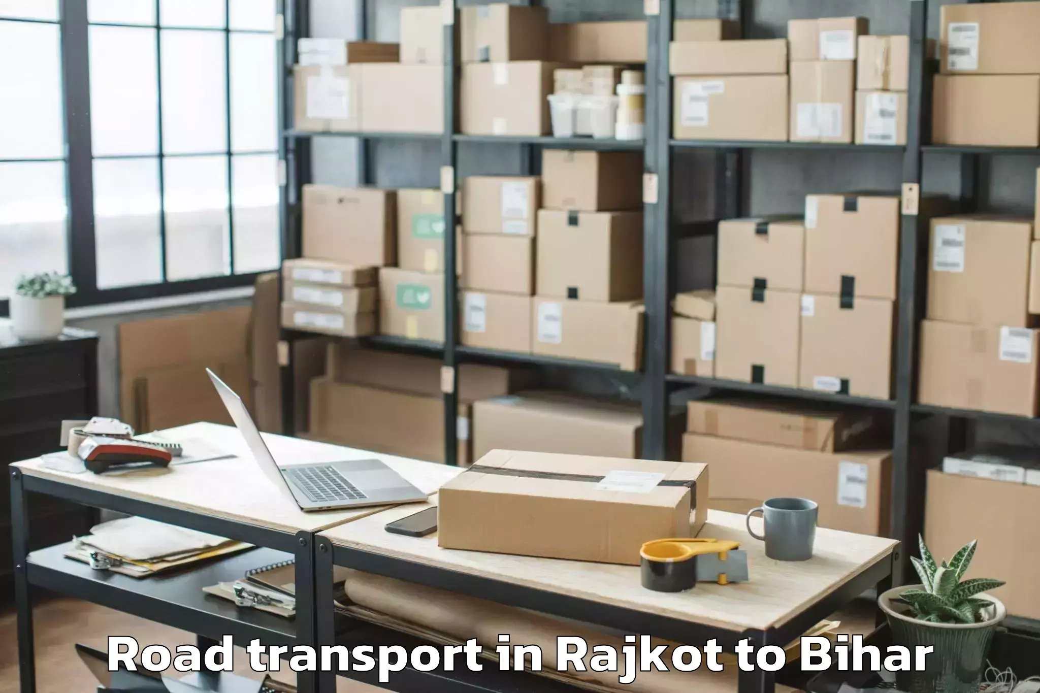 Quality Rajkot to Jagdishpur Bhojpur Road Transport